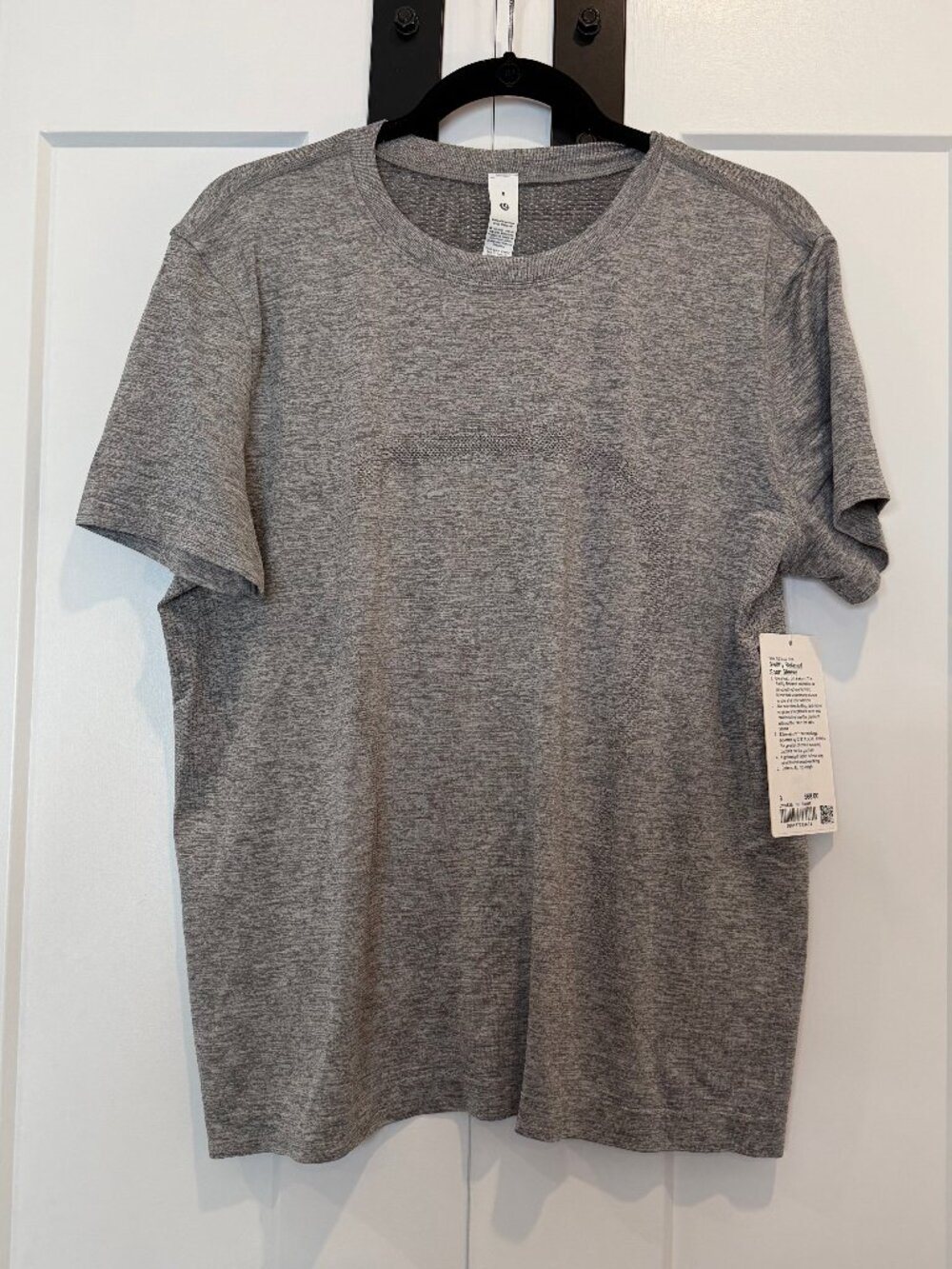 NWT Lululemon Swiftly Relaxed Short Sleeve Top Womens 8 Slate Gray Athletic Tee
